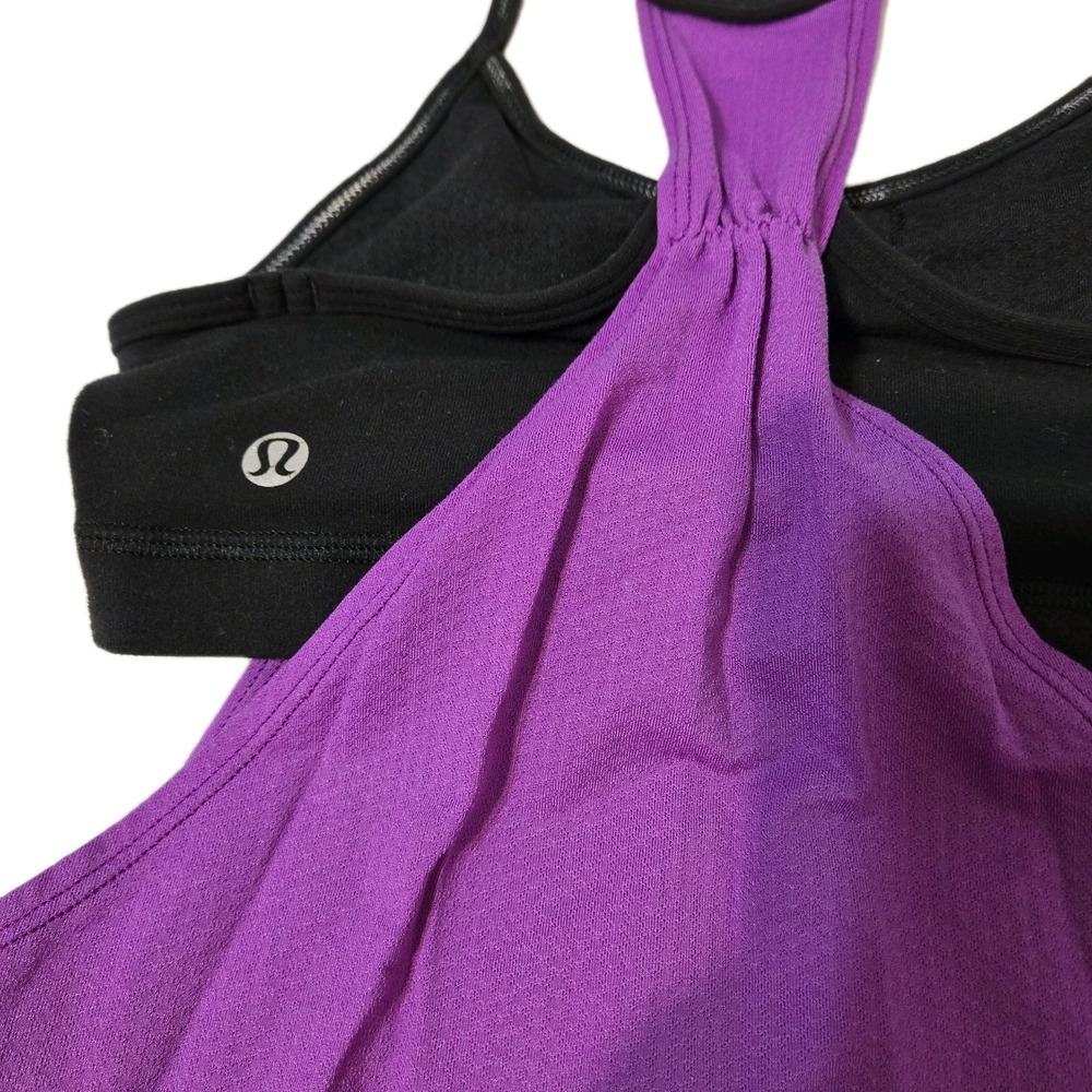 Lululemon No Limits Tank Top Built-In Sports Bra, Racerback Size 4 - Picture 5 of 7